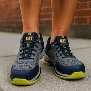 CAT Non-Metallic Composite Toe Work Sneakers Men's‎ Size 10.5